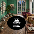Custom Round Rug – Personalized Photo, Logo & Text Printed Round Area Rug