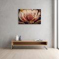 Double Exposure Flower Wall Art – Botanical Forest Macro Print | Unframed Canvas Art