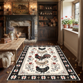  farmhouse-rooster-area-rug-folk-floral-chicken-design