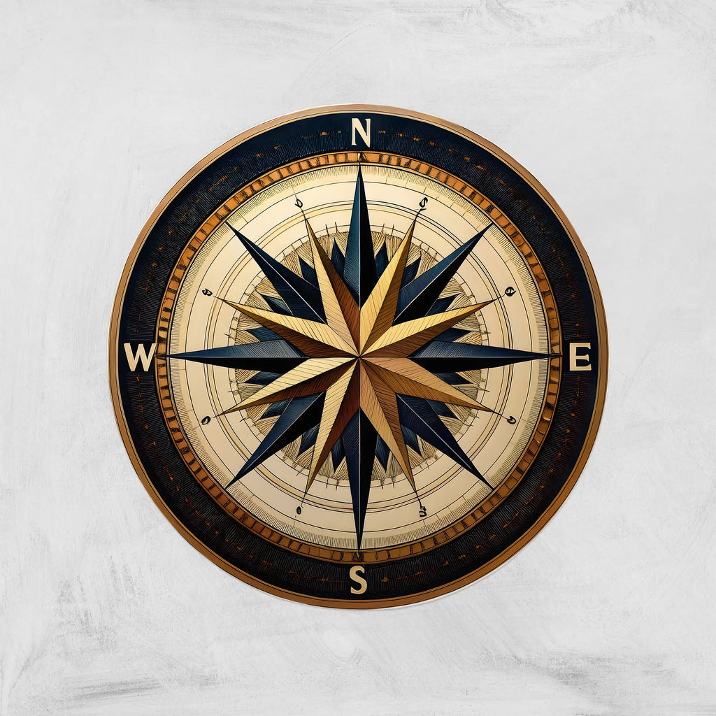 Nautical_Compass_Round_Rug_Navy_Gold_Wind_Rose_Design