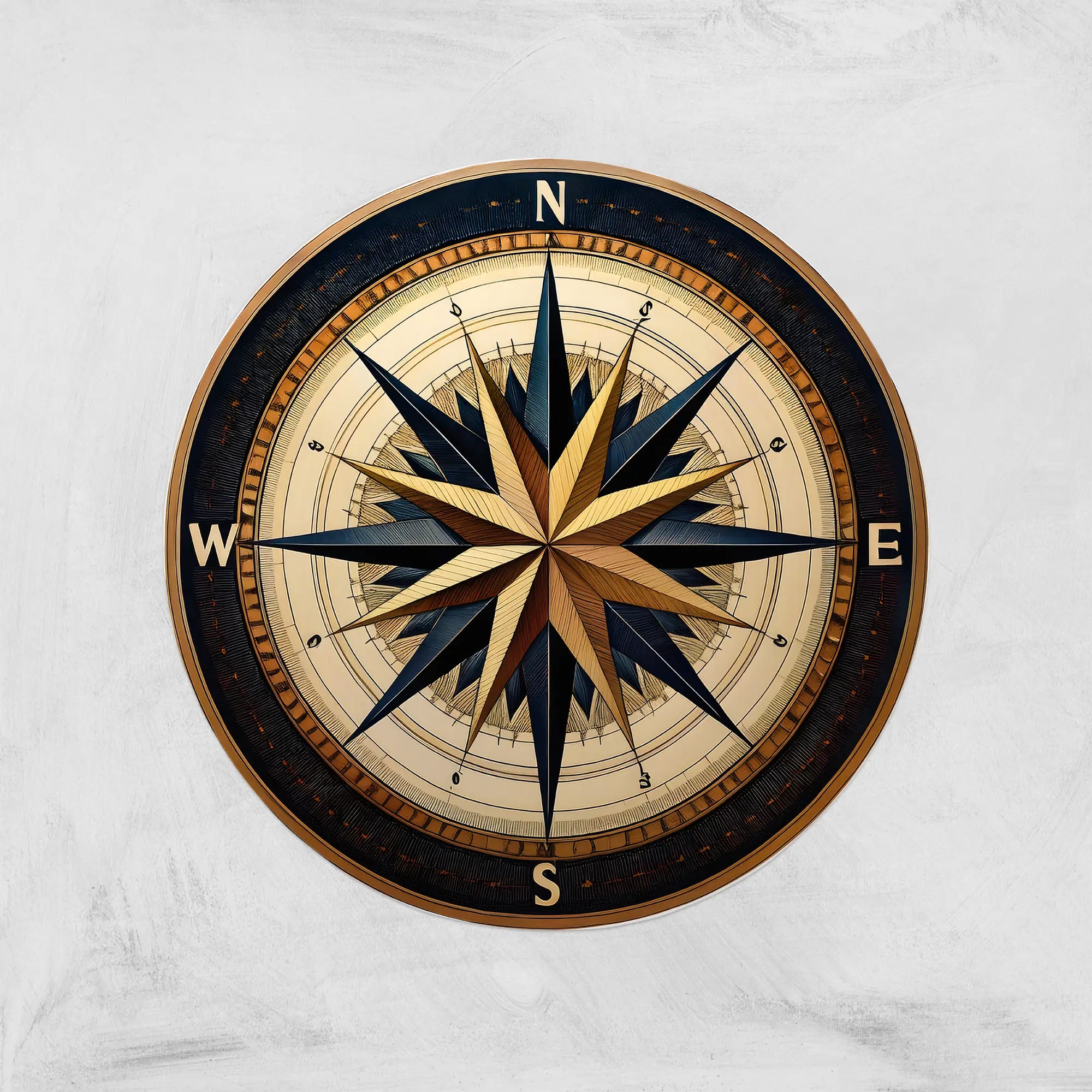 Nautical_Compass_Round_Rug_Navy_Gold_Wind_Rose_Design
