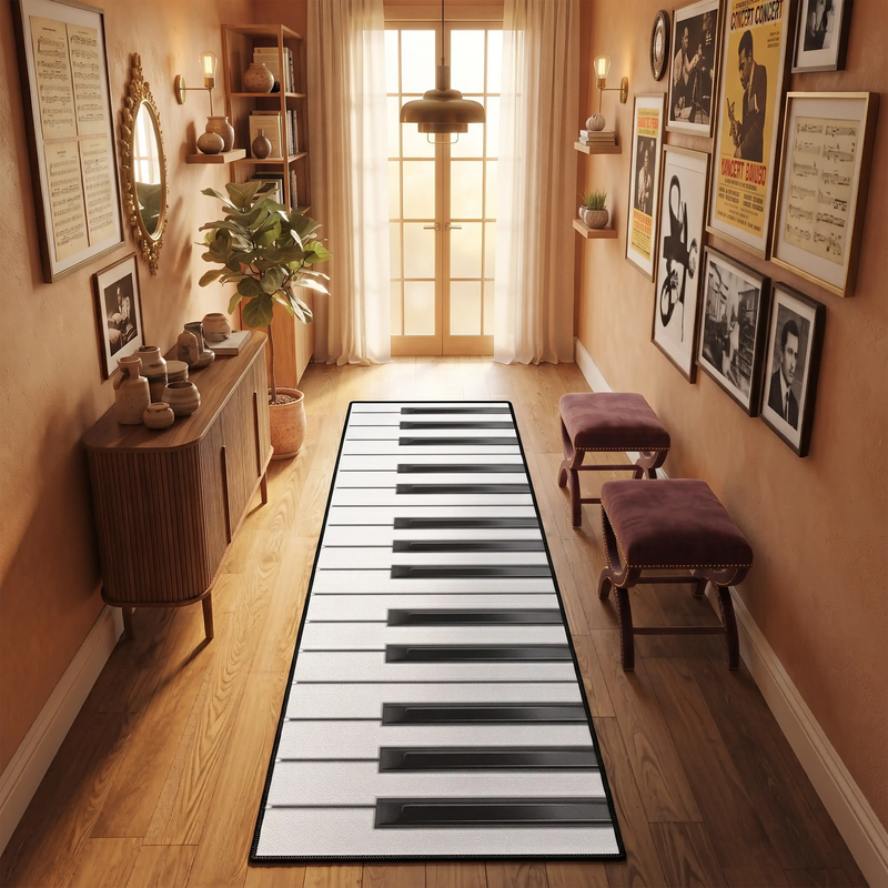 piano-keys-runner-rug-music-lover-hallway-decor